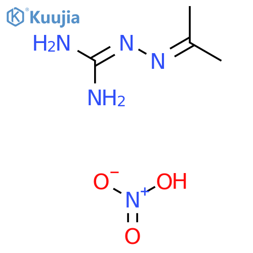 2-(1-Methylethylidene)hydrazinecarboximidamide nitrate structure