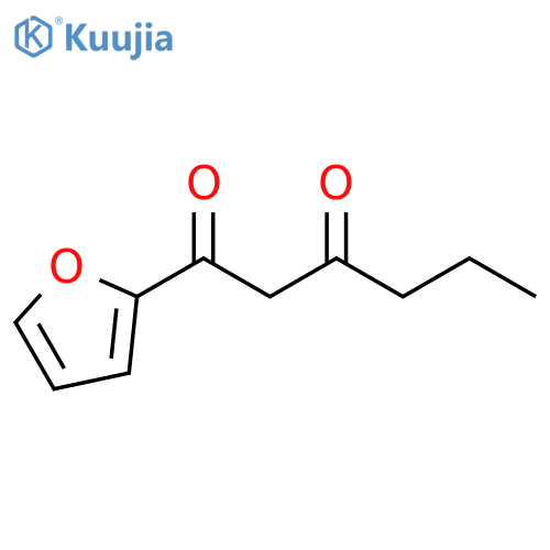 1-(furan-2-yl)hexane-1,3-dione structure