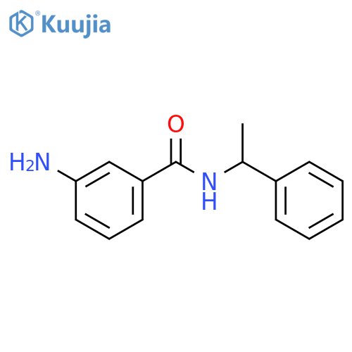 3-Amino-N-(1-phenylethyl)benzamide structure