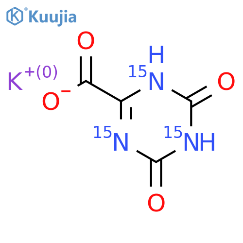 Oxonic acid -13C2,15N3 potassium salt structure