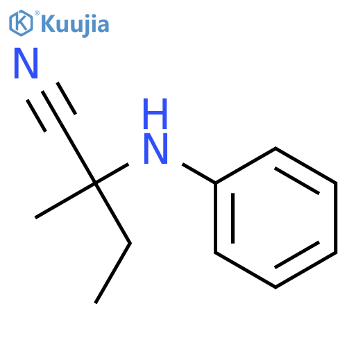 Butanenitrile, 2-methyl-2-(phenylamino)- structure