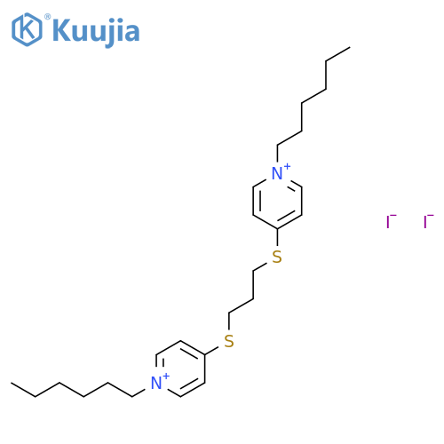 PYRIDINIUM, 4,4'-[1,3-PROPANEDIYLBIS(THIO)]BIS[1-HEXYL-, DIIODIDE structure