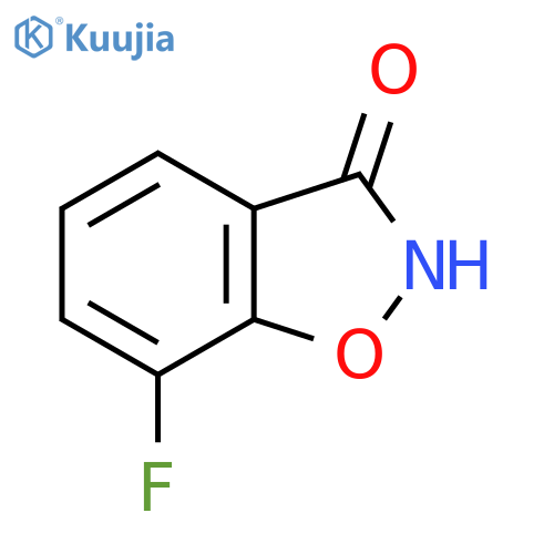 1,2-Benzisoxazol-3(2H)-one, 7-fluoro- structure