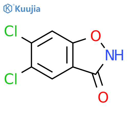 5,6-dichloro-1,2-benzoxazol-3-ol structure