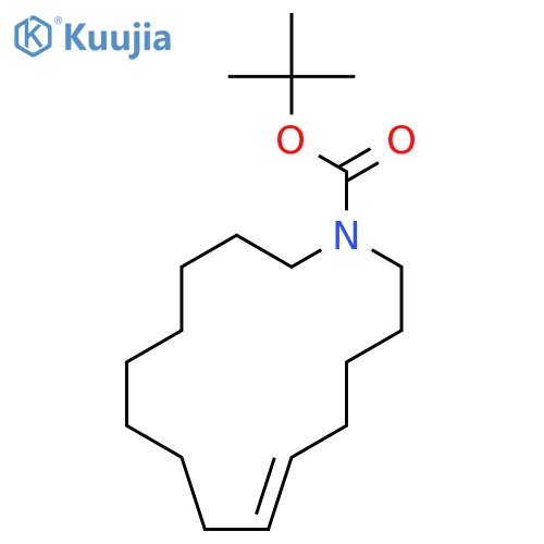 AZACYCLOPENTADEC-6-ENE-1-CARBOXYLIC ACID, 1,1-DIMETHYLETHYL ESTER structure