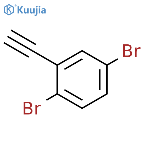 1,4-dibromo-2-ethynylbenzene structure
