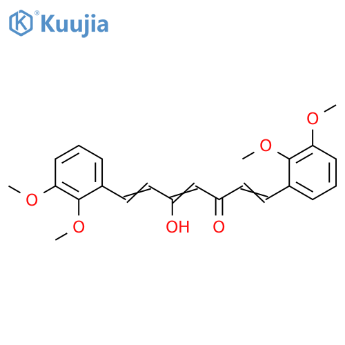 1,4,6-Heptatrien-3-one, 1,7-bis(2,3-dimethoxyphenyl)-5-hydroxy- structure