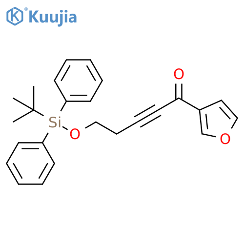 2-Pentyn-1-one, 5-[[(1,1-dimethylethyl)diphenylsilyl]oxy]-1-(3-furanyl)- structure