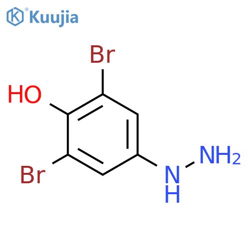 2,6-Dibromo-4-hydrazinylphenol structure