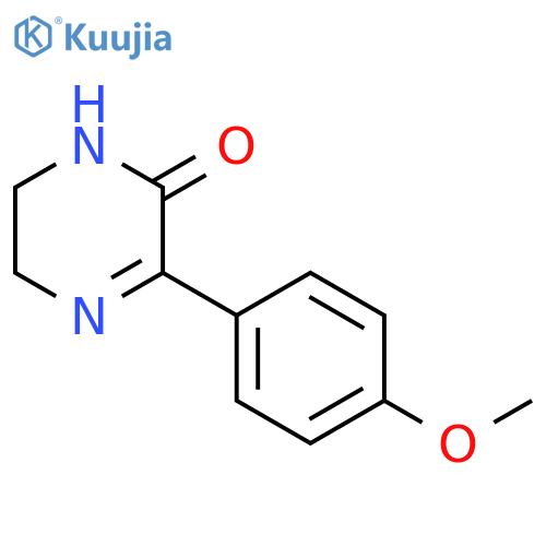 2(1H)-Pyrazinone, 5,6-dihydro-3-(4-methoxyphenyl)- structure