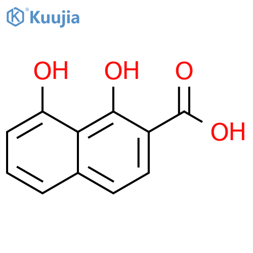 2-Naphthalenecarboxylic acid, 1,8-dihydroxy- structure
