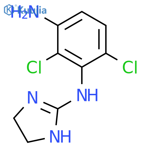 1,3-Benzenediamine, 2,4-dichloro-N3-(4,5-dihydro-1H-imidazol-2-yl)- structure