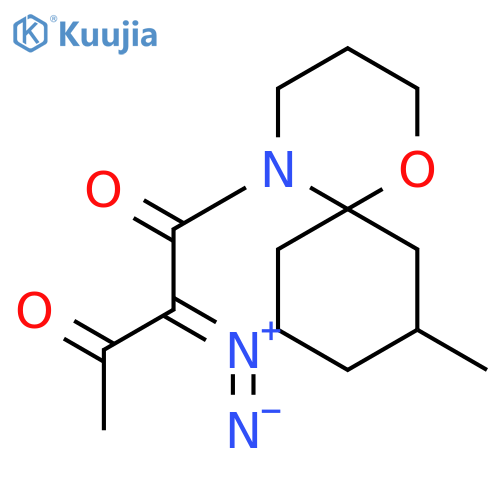 1-Oxa-5-azaspiro[5.5]undecane, 5-(2-diazo-1,3-dioxobutyl)-8-methyl- structure