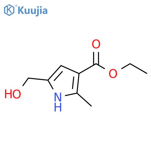 ethyl 5-(hydroxymethyl)-2-methyl-1H-pyrrole-3-carboxylate structure