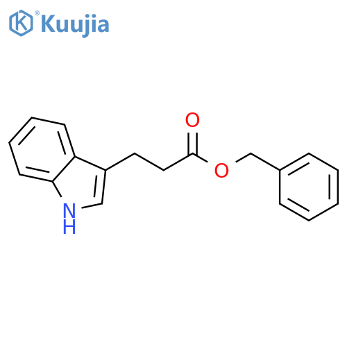 benzyl 3-(3-indolyl)propionate structure