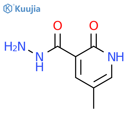 1,2-dihydro-5-methyl-2-oxo-3-Pyridinecarboxylic acid hydrazide structure
