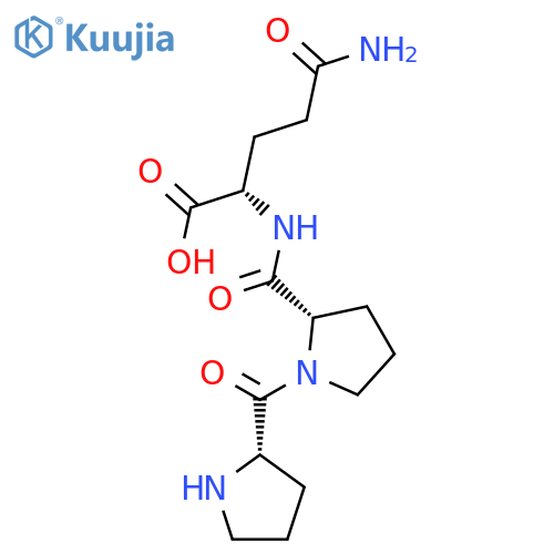 H-Pro-Pro-Gln-OH trifluoroacetate salt structure
