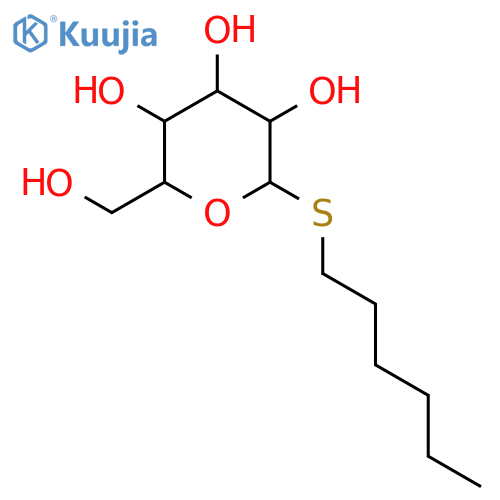 Hexyl b-D-Thioglucopyranoside structure