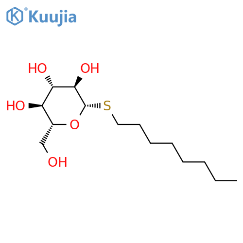 Octyl β-D-thioglucopyranoside structure