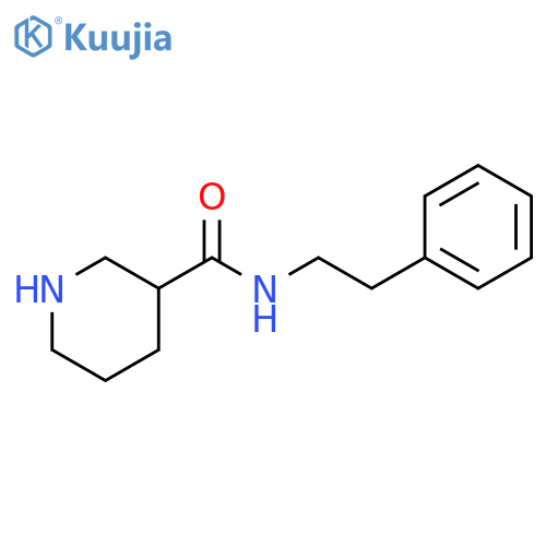 N-(2-phenylethyl)piperidine-3-carboxamide structure