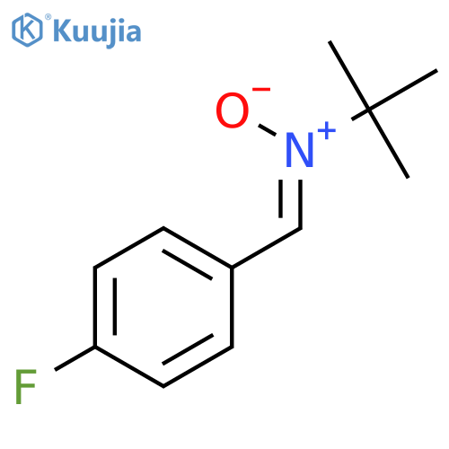 N-[(4-Fluorophenyl)methylene]-2-methyl-2-propanamine N-oxide structure