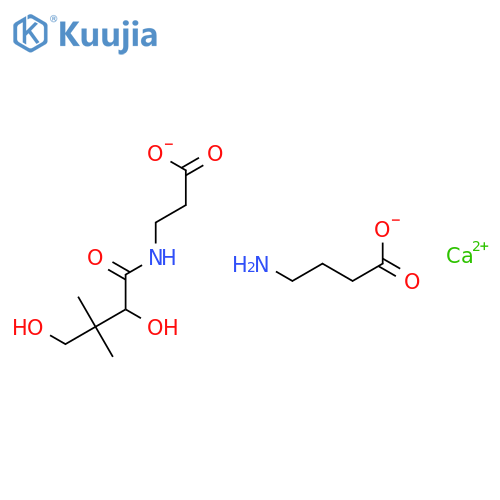 Calcium,(4-aminobutanoato-N,O)[N-(2,4-dihydroxy-3,3-dimethyl-1-oxobutyl)-b-alaninato]-, [T-4-(R)]- (9CI) structure