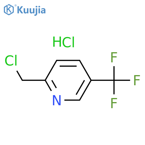 2-(chloromethyl)-5-(trifluoromethyl)pyridine;hydrochloride structure