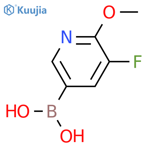 (5-Fluoro-6-methoxypyridin-3-yl)boronic acid structure
