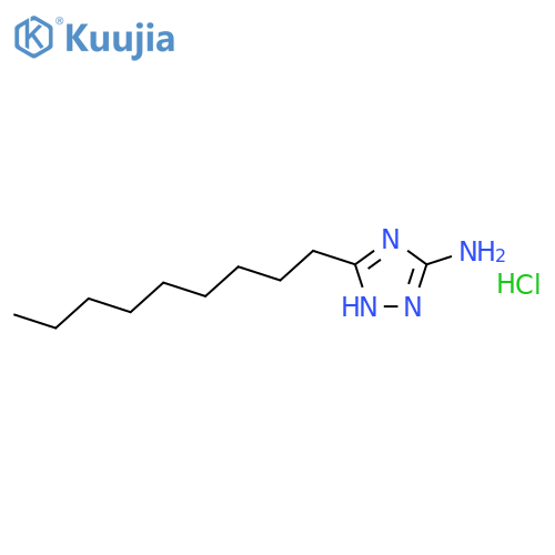 1H-1,2,4-Triazol-5-amine,3-nonyl-, hydrochloride (1:1) structure