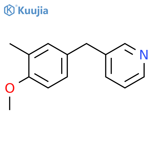PYRIDINE, 3-[(4-METHOXY-3-METHYLPHENYL)METHYL]- structure