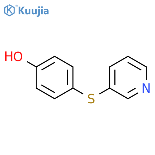 Phenol, 4-(3-pyridinylthio)- structure