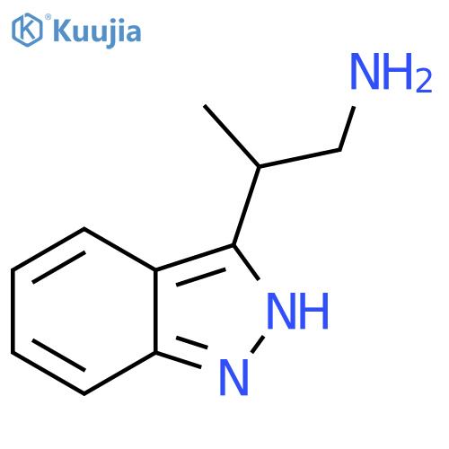 2-(1H-indazol-3-yl)propan-1-amine structure