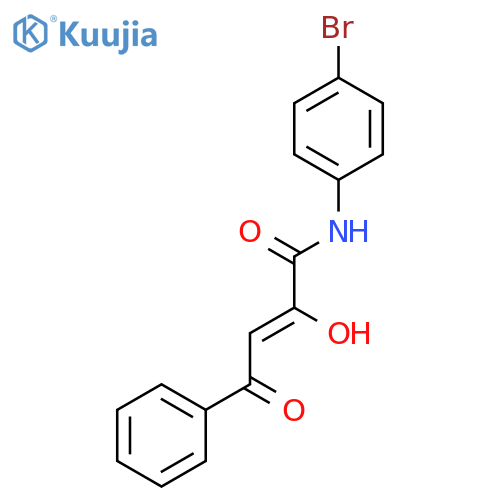 2-Butenamide, N-(4-bromophenyl)-2-hydroxy-4-oxo-4-phenyl- structure