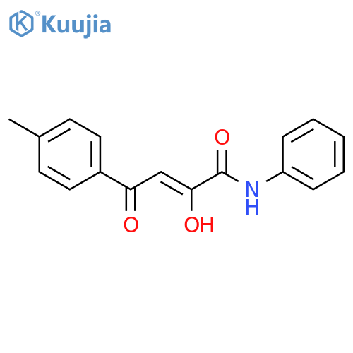 2-Butenamide, 2-hydroxy-4-(4-methylphenyl)-4-oxo-N-phenyl- structure