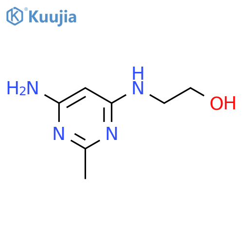 2-((6-Amino-2-methylpyrimidin-4-yl)amino)ethanol structure