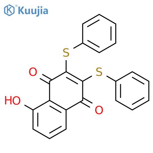 1,4-NAPHTHALENEDIONE, 5-HYDROXY-2,3-BIS(PHENYLTHIO)- structure
