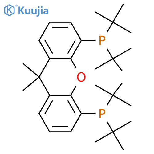 9,9-Dimethyl-4,5-bis(di-tert-butylphosphino)xanthene structure
