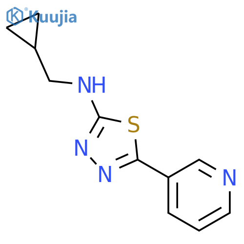 1,3,4-THIADIAZOL-2-AMINE, N-(CYCLOPROPYLMETHYL)-5-(3-PYRIDINYL)- structure