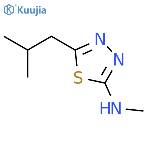 1,3,4-THIADIAZOL-2-AMINE, N-METHYL-5-(2-METHYLPROPYL)- structure
