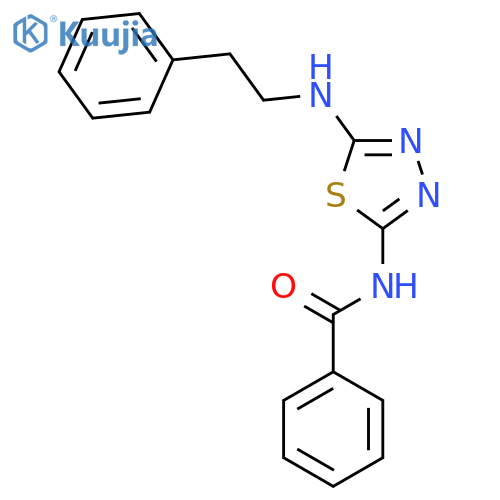 BENZAMIDE, N-[5-[(2-PHENYLETHYL)AMINO]-1,3,4-THIADIAZOL-2-YL]- structure