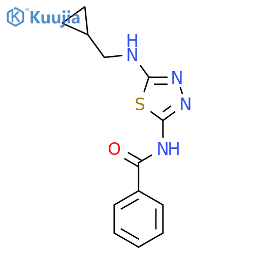 BENZAMIDE, N-[5-[(CYCLOPROPYLMETHYL)AMINO]-1,3,4-THIADIAZOL-2-YL]- structure