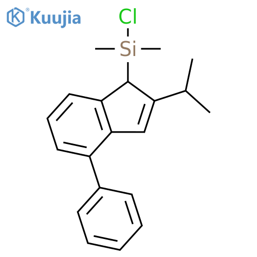 SILANE, CHLORODIMETHYL[2-(1-METHYLETHYL)-4-PHENYL-1H-INDEN-1-YL]- structure