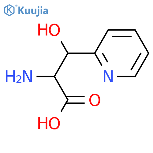 2-amino-3-hydroxy-3-(pyridin-2-yl)propanoic acid structure