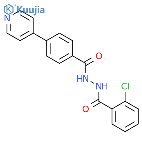 BENZOIC ACID, 2-CHLORO-, 2-[4-(4-PYRIDINYL)BENZOYL]HYDRAZIDE structure