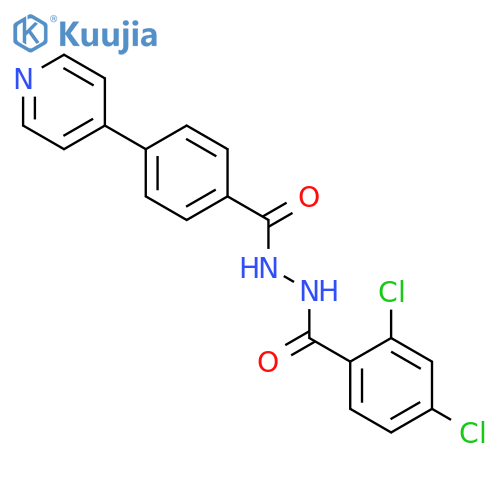 BENZOIC ACID, 2,4-DICHLORO-, 2-[4-(4-PYRIDINYL)BENZOYL]HYDRAZIDE structure