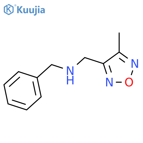Benzyl-(4-methyl-furazan-3-ylmethyl)-amine structure