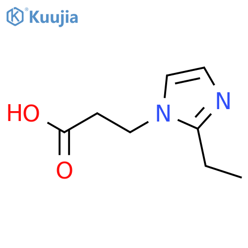 3-(2-Ethyl-1H-imidazol-1-yl)propanoic acid structure