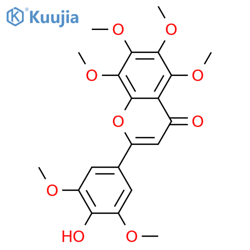 3',5,5',6,7,8-Hexa-Me ether-3',4',5,5',6,7,8-Heptahdroxyflavone structure