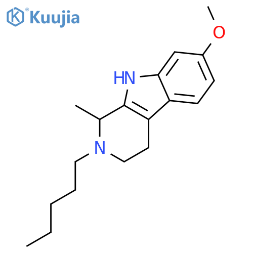 1H-PYRIDO[3,4-B]INDOLE, 2,3,4,9-TETRAHYDRO-7-METHOXY-1-METHYL-2-PENTYL- structure