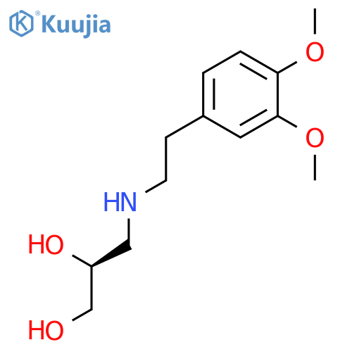(S)-3-(3,4-dimethoxyphenethylamino)propane-1,2-diol structure